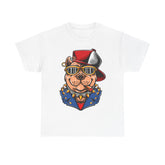 Gangster Bull Dog Unisex Cotton Tee - Extreme Dirt Bike Champion Shirt